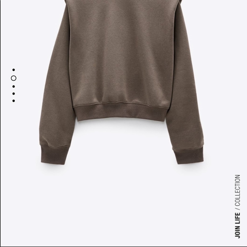 Zara taupe sweatshirt - Picture 2 of 13